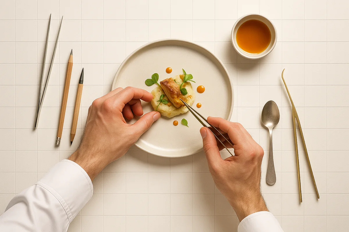 Chef en live cooking lors d’une réception à Genève